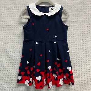 HEART BORDER PONTE DRESS